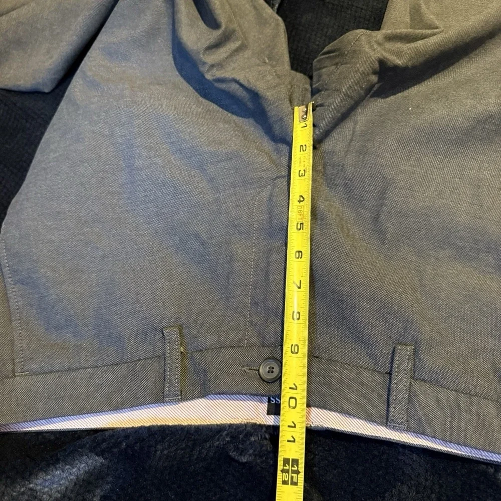 Hugo Boss Crigan1-W Gray Cotton Stretch Chino Straight‎ Pants 36R
